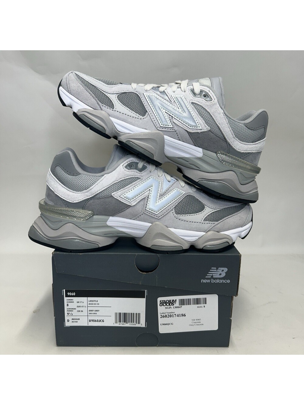 New Balance 9060 “Grey Concrete White” U9060JCG